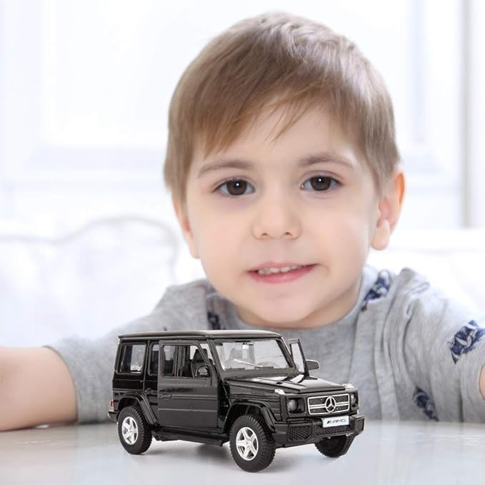 1/36 Scale G63 Casting Car Model, Zinc Alloy G Wagon Toy Car for Kids, Pull Back Vehicles Toy Car for Toddlers Kids Boys Girls Gift (Black)