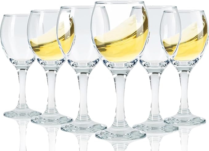 Glsairy Small Wine Glasses Cordial Glasses With Stem | Limoncello Glasses | Port Wine Glasses 3 Oz | 90 Ml