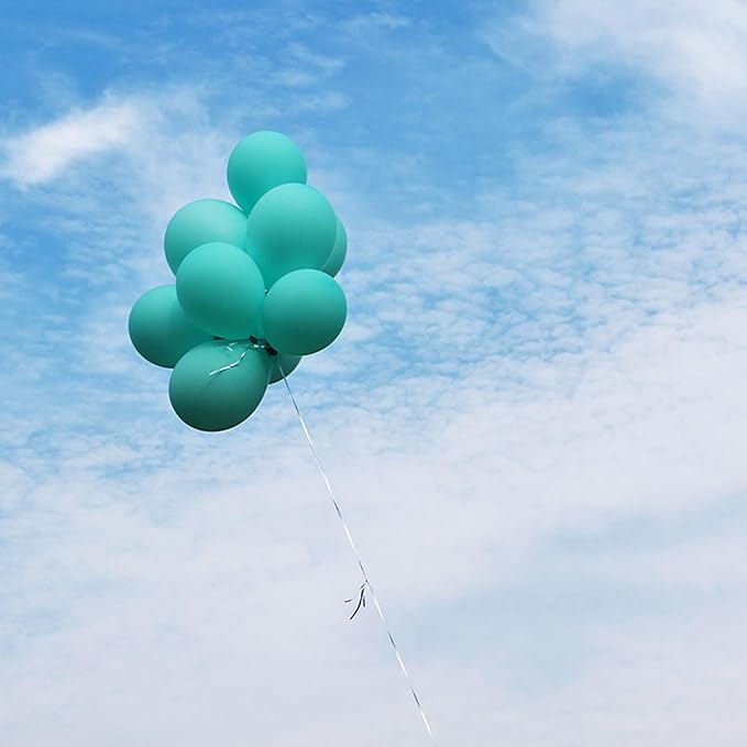 5 inch Teal Balloons, 100 pcs Mini Teal Blue Birthday Balloons for Party Decorations (Teal)