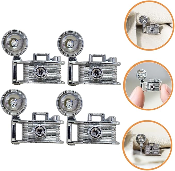 QUMIIRITY 4pcs Miniature Retro Camera Model for Dollhouse Creative Decorative Accessories for Mini House Realistic Photography Props for Landscapes and Room Decor