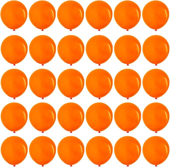 5 inch Orange Party Balloons, 100 pcs Mini Latex Balloons for Birthday Wedding Baby Shower Decorations (Orange)