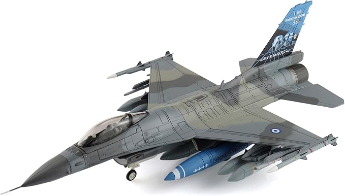 Hobby Master | 1:72 Scale Diecast Military Aircraft Replica | F-16 336 Mira 80 Years Scheme 018, Hellenic Air Force, 2023 (w/ 2 x GBU-24; 2 x AGM-65) | Model HA38099