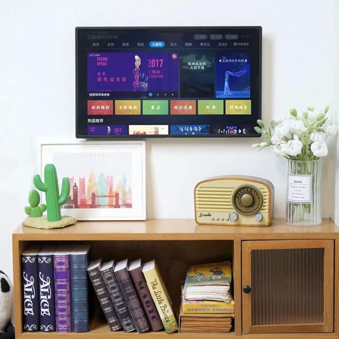 Dollhouse Miniature Radio Model, Mini Living Room Radio, Room Box Supply Radio with Antenna That can be Raised, for Dollhouse Miniature Accessories, Room Desktop, Diorama Decoration (red)