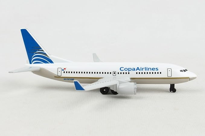 Daron Toy Airplane – Copa Airlines – Die-Cast Metal Model Airplane Toy with Plastic Parts and Rolling Wheels for Kids Ages 3+