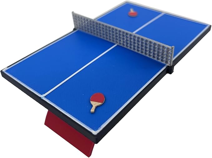 KiBcsLic 1:12 Scale Miniature Table Tennis Table Model Collectibles Pretend Handmade Micro Landscape Dollhouse Furniture