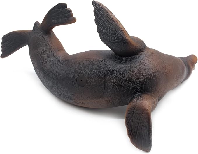 SmilerSmile Simulated Ocean Big Animal, One pc 15Inch Soft Filled Rubber Sea Educational Toys (sea Lions)