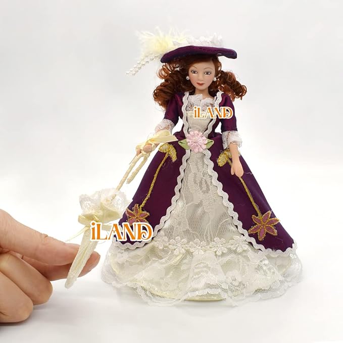 iland Dollhouse People 1/12 Scale, Victorian Dollhouse Nobleman & Lady (Victorian Noble 4pcs)