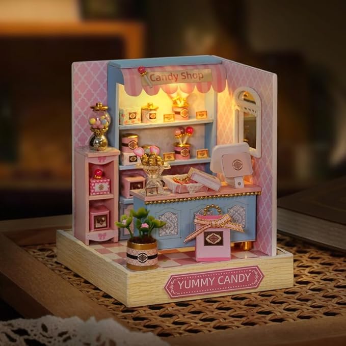 CRIOLPO Miniature House Kit -Delicious Candies