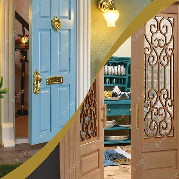 iland Miniature Dollhouse Accessories of Miniature Hinges & Dollhouse Handles & Hardware 20 Kinds Over 700 pcs