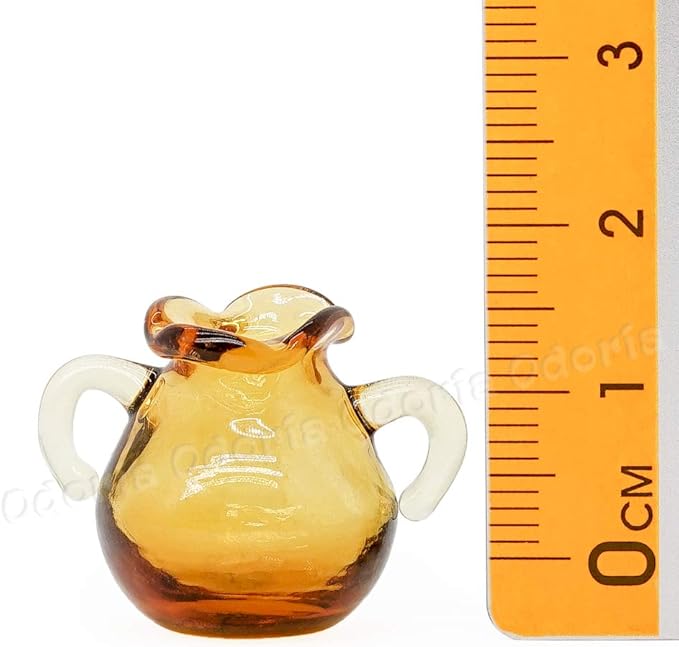Odoria 1/12 Miniature Glass Vase Dollhouse Decoration Accessories