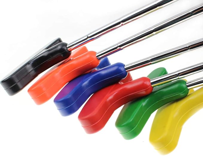 Crestgolf 6pcs Two Way Junior Golf Putter Kids Putter Both Left and Right Handed Easily Use 5 Sizes for Ages 3-5 6-8 9-12 13-15 Adult