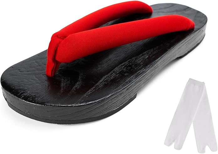 Cutey May Japanese Wooden Clogs Geta Slippers