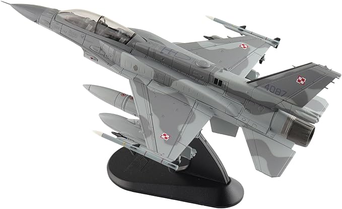 Hobby Master | 1:72 Scale Diecast Military Aircraft Replica | F-16D Polish Air Force Red Flag 4087, 31. Baza Lotnictwa Taktycznego, Alaska, June 2012 | Model HA38041