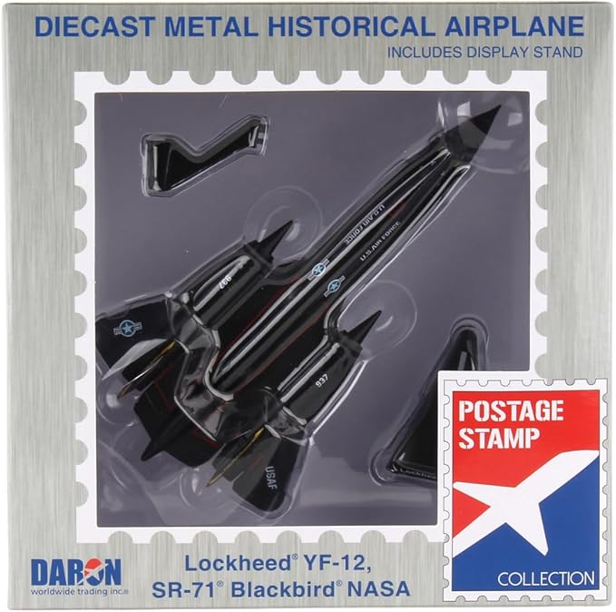 Daron Postage Stamp NASA YF-12 (SR-71 Blackbird) (1:200) PS5389-1