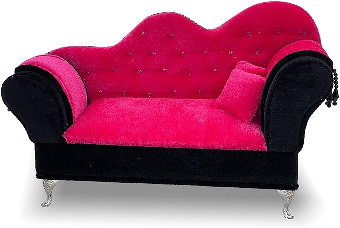 Yikko 1/6 Sofa Cushions for Dollhouse Living Room or Bedroom Decor, 12inch Dolls Accessories, Furniture for Blythe-Doll, Gift for Women Jewelry Box(A57-307H)
