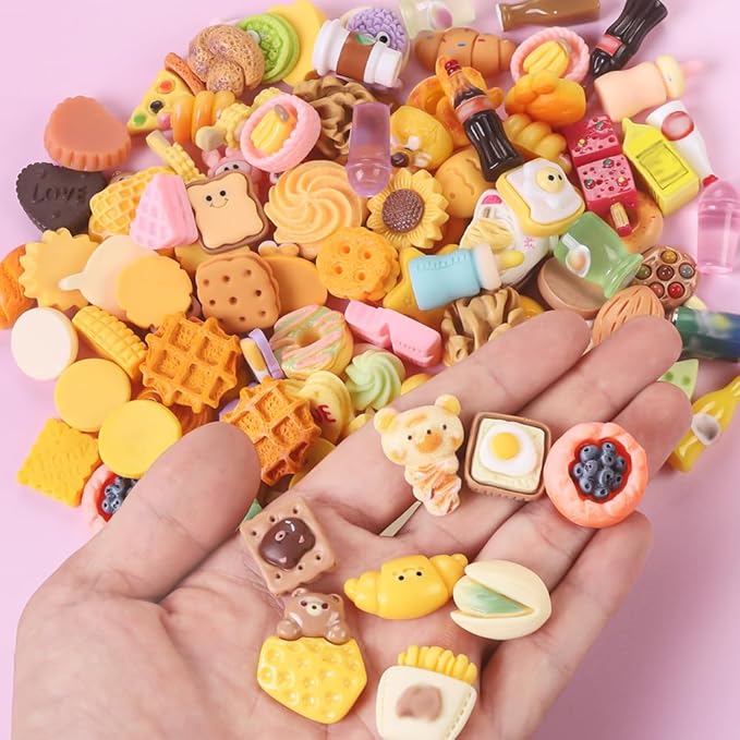 143pcs Mini Shopping Cart Basket Miniature Food Drink Bottle Toys, Supermarket Shelve Metal Handcart Cash Register for Dollhouse Store AccessoryPretend Play Cosplay Game Kids Party Favor