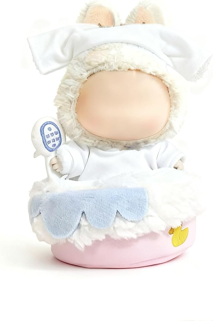 2026 New Adorable One-Piece Tub Clothes for 17cm Dolls, Outfits for Clothes Set, Cute Dolls Keychain Accessories (Doll Not Included)