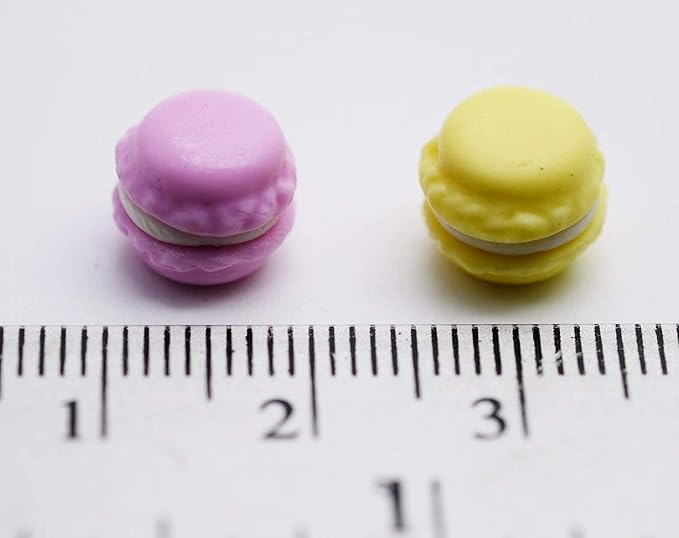 21 French Macaron Recipe Cookies Pastel Sweet Dollhouse Miniatures Food Kitchen Docoration