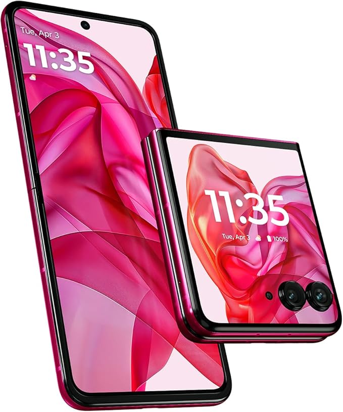 Motorola razr+ | 2024 | Unlocked | Made for US 12/256 | 50MP Camera | Hot Pink