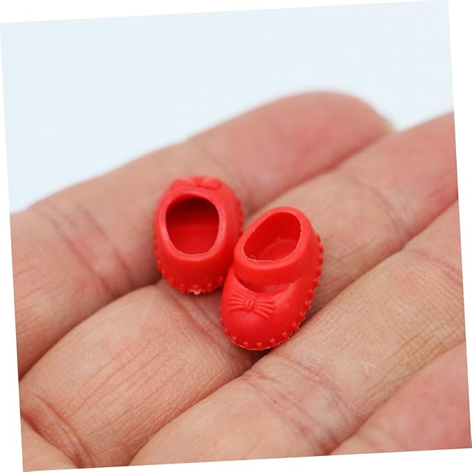 FOYTOKI Miniature Doll Shoes Set 10 Pairs 1 12 Scale Mini House Accessories Realistic Mini Shoes for Dollhouse Decoration and Craft Projects