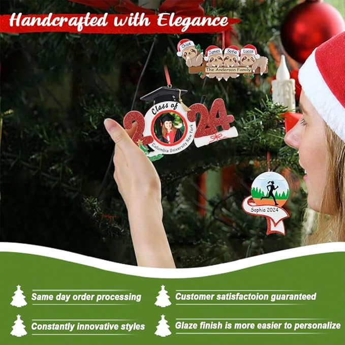 Girl's Ice Skating Shoes Personalized Christmas Ornament Figure Skate Christmas Keepsake Gifts for Ice Hockey Players