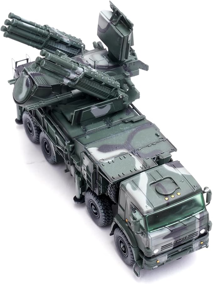 Panzerkampf | 1:72 Scale Military Diecast | Pantsir-S1 Ru Air Defense Weapon System | Tri-Colour Camouflage | Model 12216PA
