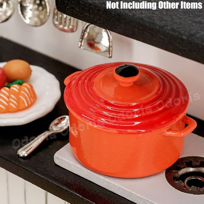 Odoria 1/6 Miniature Pot Cookware Dollhouse Kitchen Accessories