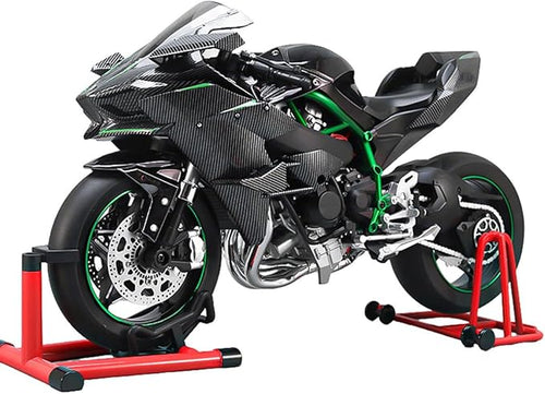1/6 Scale Alloy Dynamic Motorcycle Model with Ignition System and Smoke Spray, Die-cast Motorcycle Gift for Adult Collectors & Enthusiasts