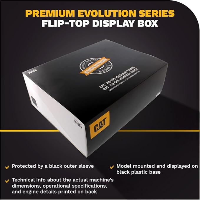 Diecast Masters 1:50 Scale Caterpillar 769 & 770 Off-Highway Truck | Evolution Series Cat Truck Model 85562