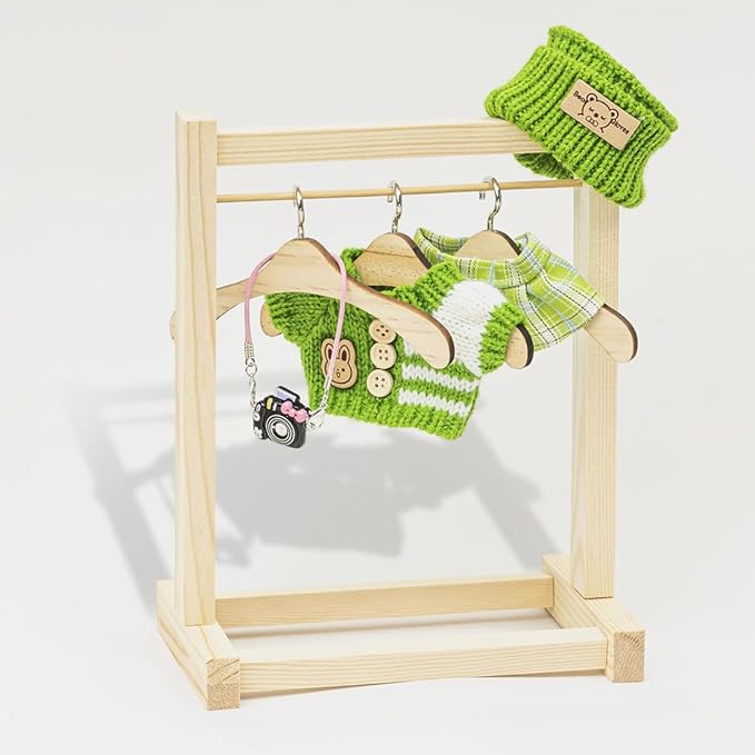 Clothes for Lububu 17cm Dolls(NO Doll) for Lububu Doll Outfits with Accessories Suit for Lububu Cute Stylish Dress Up Set Green