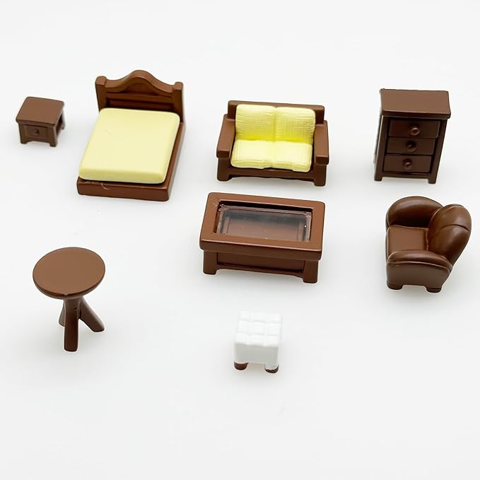 Cayway 16 PCS Fairy Garden Accessories Mini Chairs and Tables, Mini Furniture Accessories for Micro Landscape Decoration