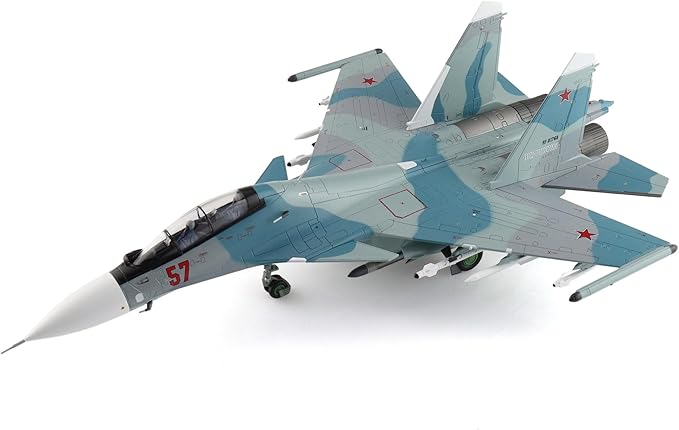 Hobby Master | 1:72 Scale Diecast Military Aircraft Replica | Su-30SM Red 57/RF-61768, Russian Air Force, 2018 | Model HA9512