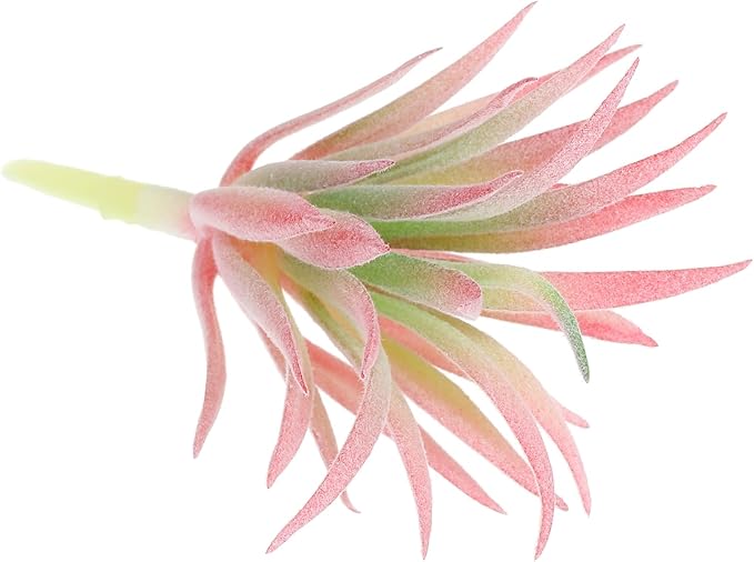 PATIKIL Artificial Succulent Plants, 2 Pack Small Fake Plants Faux Succulents Plant Unpotted for Home Garden Decoration, Pink
