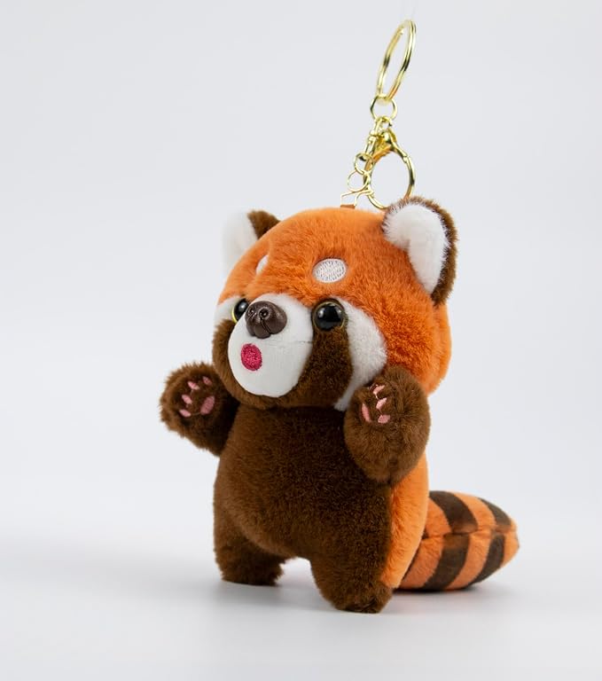 WEIGANGFANG Cute Red Panda Keychains Kawaii Accessories Decorative Pendants for Backpacks Valentine's Day Gifts for Women (Ailurus Fulgens)