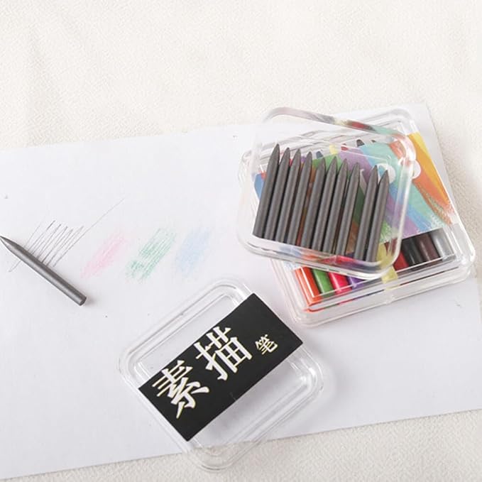 Alasum 3 Boxes of Mini Crayon Sets, Miniature Sketch Pencil Mini Drawing Colored Pencils Portable Color Party Favors Doll House Supplies, 3.50X3.50X0.70CM