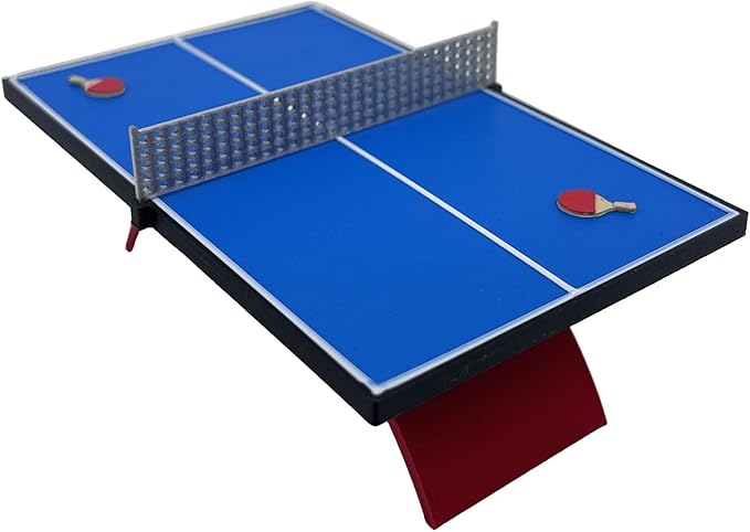 KiBcsLic 1:12 Scale Miniature Table Tennis Table Model Collectibles Pretend Handmade Micro Landscape Dollhouse Furniture
