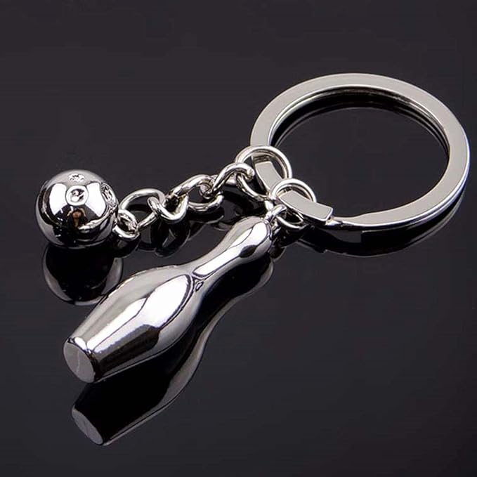 COSTOYFUN Mini Cute Soccer Keychain Bowling Tennis Baseball Keychain for Men Women Boys Girls Gift