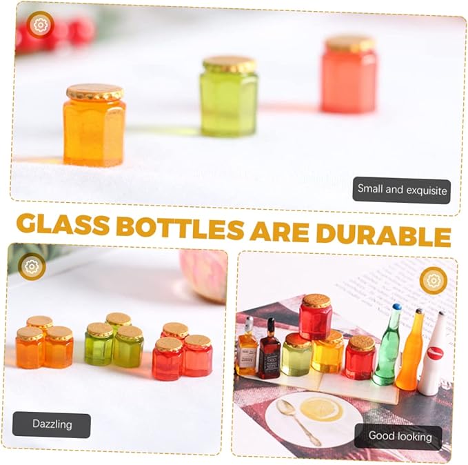 Healifty 30Pcs Mini Decorations for Dollhouse Cute House Accessories for DIY Crafting Candy Can Models for Unique Room Decor
