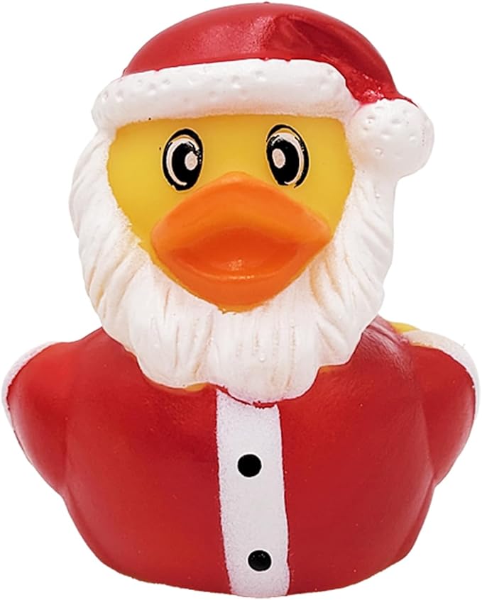 50 Christmas Holiday Rubber Duck Toy Duckies for Kids, Bath Birthday Gifts Baby Showers Summer Beach and Pool Activity, 2" (50-Pack)