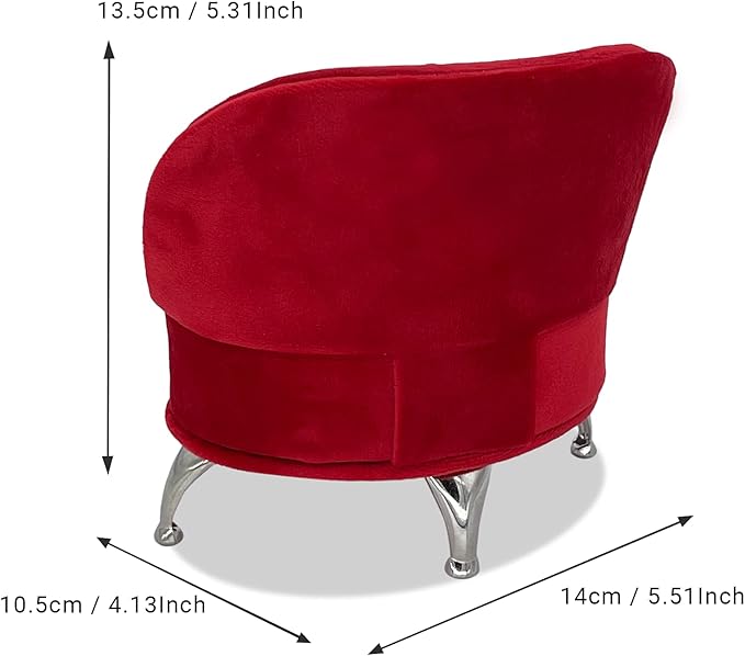 Yikko 1/6 Sofa Cushions for Dollhouse Living Room or Bedroom Decor, 12inch Dolls Accessories, Furniture for Blythe-Doll, Gift for Women Jewelry Box(A31-YS32)
