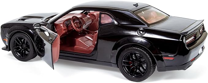 All Star Toys 2018 Challenger SRT Hellcat Widebody Black with Red Interior 1/24 Diecast Model Motormax 79350 Exclusive Edition