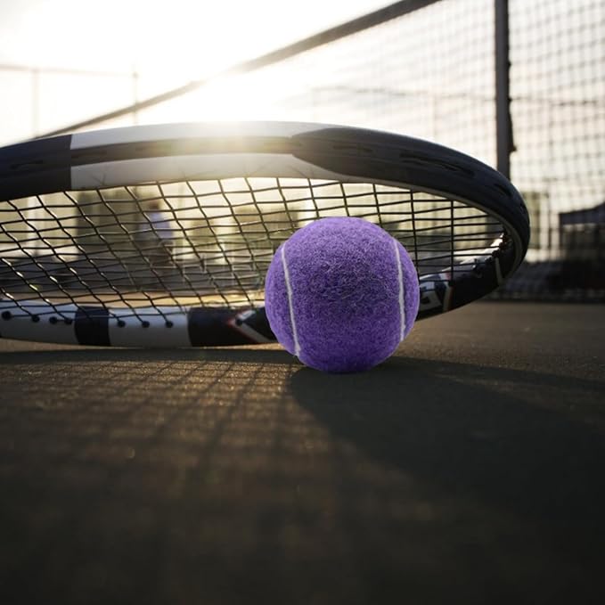 QF ENTHUSY Pink Tennis Balls, 3 Pack Colored Tennis, Suitable for Beginner, Training, Matches & Practice Sessions
