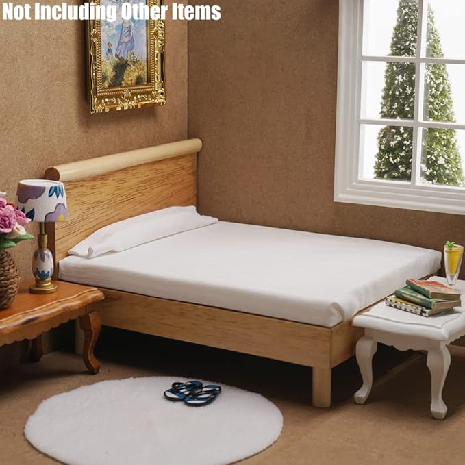 Odoria 1/12 Miniature Single Bed Dollhouse Furniture Accessories