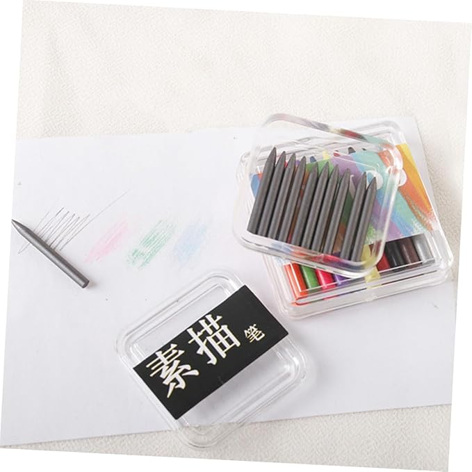SOPOTUTU Miniature Crayons for Dollhouse Decoration of Colorful Sketch Pencils for Boys and Girls Landscape Layouts and Mini House Crafts and Art Tools