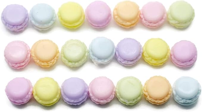 21 French Macaron Recipe Cookies Pastel Sweet Dollhouse Miniatures Food Kitchen Docoration