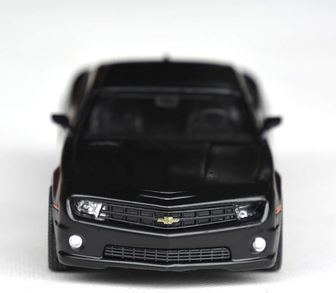 Tianmei 1:32 Scale Supercar Styling Alloy Die-Cast Car Model Collection Decoration Ornaments, Kids Play Vehicle Toys with Pull Back Action and Open Doors (Camaro - Black)