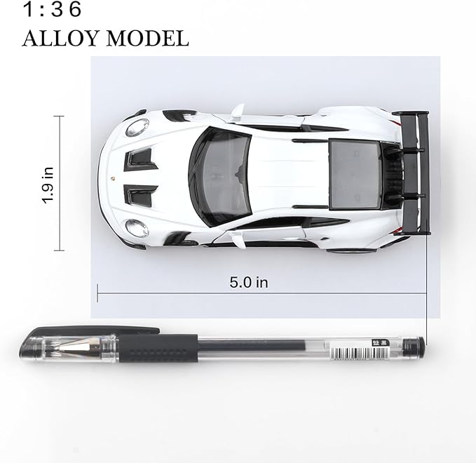 1/36 Scale Porsche 911 GT3 RS Diecast Car Models,Pull Back Vehicles Porsche 911 GT3 Toy Car,Cars Gifts for Boys Girls