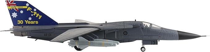 Hobby Master | 1:72 Scale Diecast Military Aircraft Replica | F-111C Pig A8-131, Raaf 1973-2003" (with 4 x AGM-142) | Model HA3033
