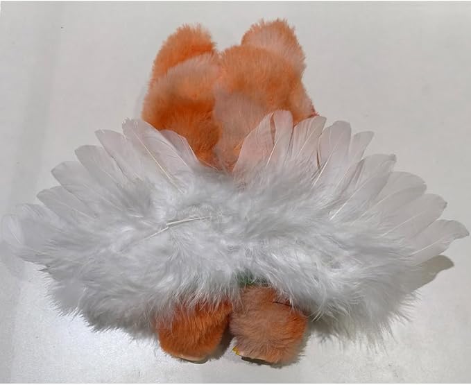 2 PCS Angel Wings for labubu 15/17 CM,Doll Clothes Accessories Set- White and Black Wings Set