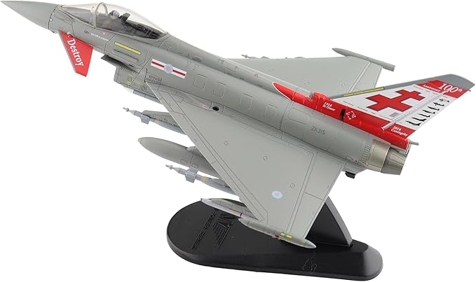 Hobby Master | 1:72 Scale Diecast Military Aircraft Replica | Eurofighter Typhoon ZK315, 41 Sqn., RAF Coningsby, 2015 | Model HA6624
